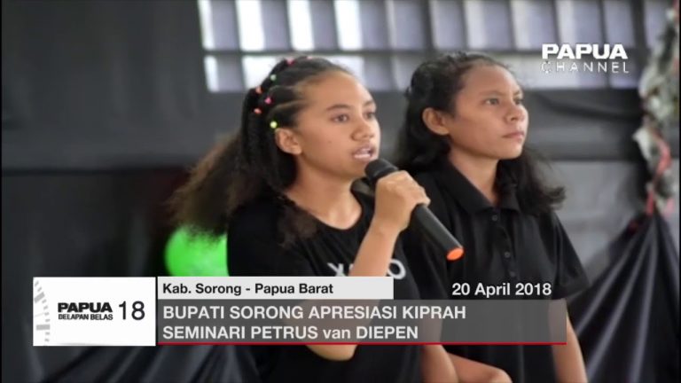 BUPATI SORONG APRESIASI KIPRAH SEMINARI PETRUS van DIEPEN