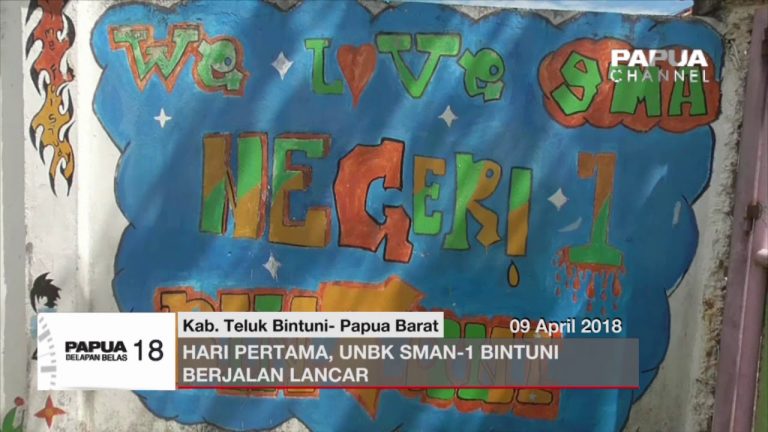 HARI PERTAMA, UNBK SMAN 1 BINTUNI BERJALAN LANCAR