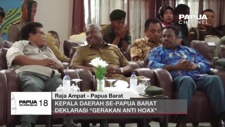 KEPALA DAERAH SE PAPUA BARAT DEKLARASI GERAKAN ANTI HOAX