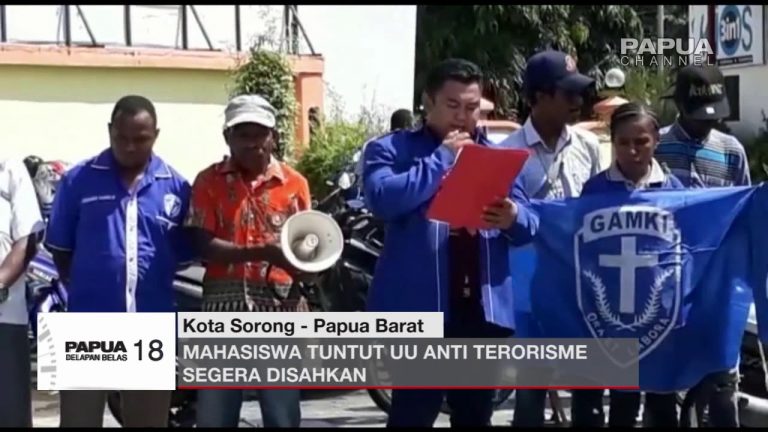 MAHASISWA TUNTUT UU ANTI TERORISME SEGERA DISAHKAN