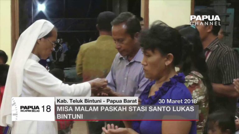 MISA MALAM PASKAH STASI SANTO LUKAS BINTUNI