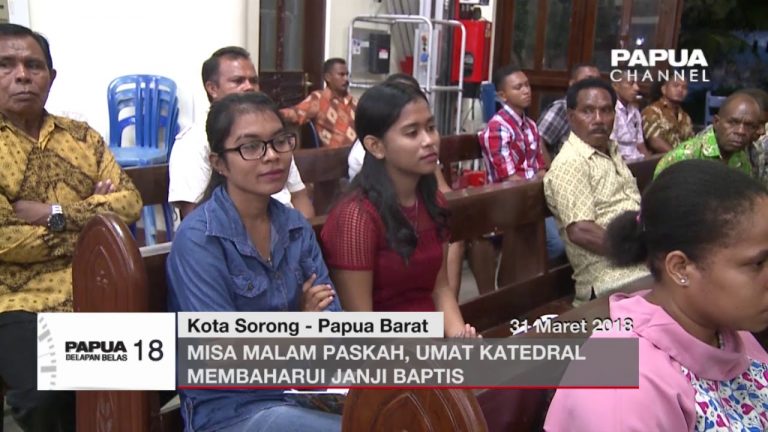 MISA MALAM PASKAH, UMAT KATEDRAL KRISTUS RAJA MEMBAHARUI JANJI BAPTIS