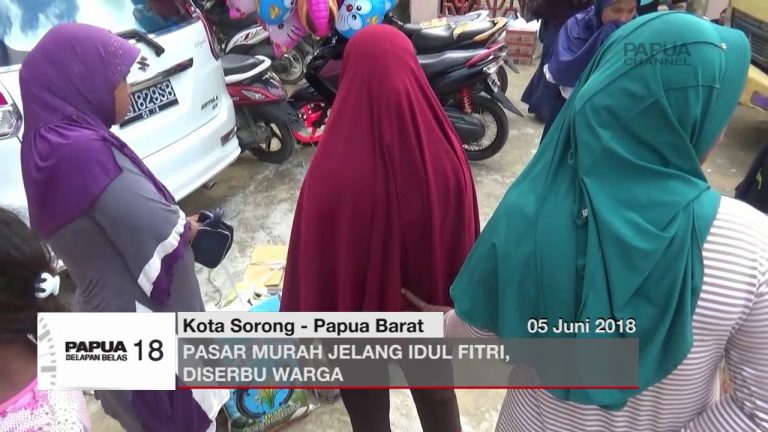 PASAR MURAH JELANG IDUL FITRI, DISERBU WARGA