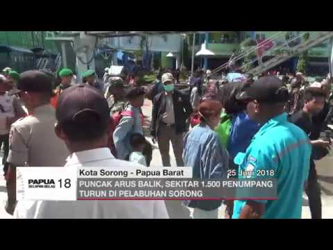 PUNCAK ARUS BALIK, SEKITAR 1.500 PENUMPANG TURUN DI PELABUHAN SORONG