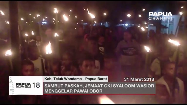 SAMBUT PASKAH JEMAAT GKI SYALOOM WASIOR MENGGELAR PAWAI OBOR