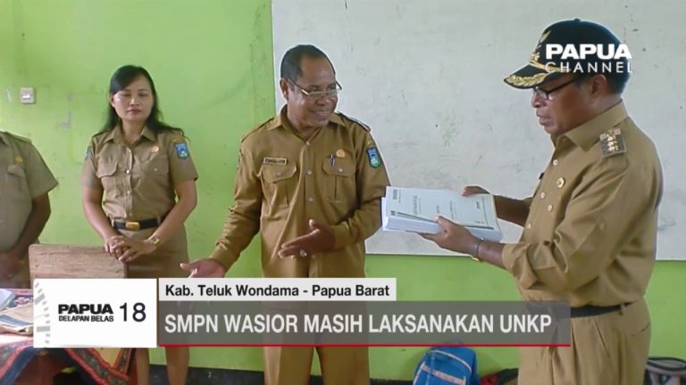 SMPN WASIOR MASIH LAKSANAKAN UNKP