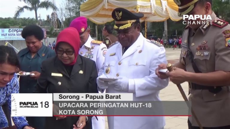 UPACARA PERINGATAN HUT 18 KOTA SORONG