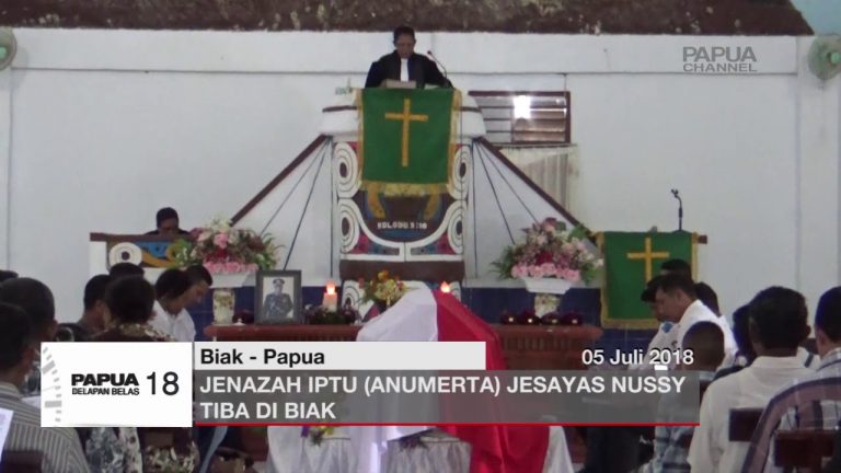 JENAZAH IPTU (ANUMERTA) JESAYAS NUSSY TIBA DI BIAK