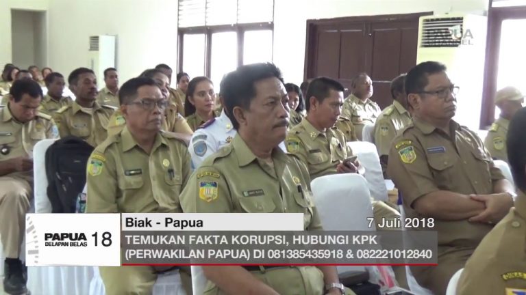 TEMUKAN FAKTA KORUPSI, HUBUNGI KPK PERWAKILAN PAPUA DI 081385435918 & 082221012840