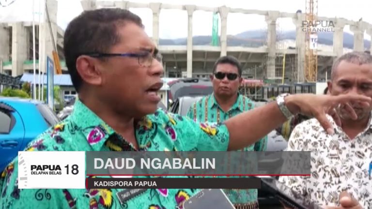 CUACA BURUK HAMBAT PEMBANGUNAN STADION PAPUA BANGKIT