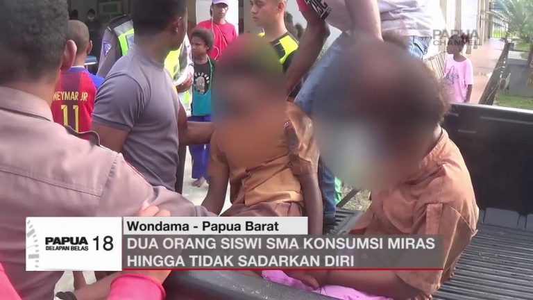 DUA ORANG SISWI SMA KONSUMSI MIRAS HINGGA TIDAK SADARKAN DIRI