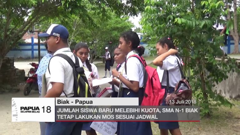 JUMLAH SISWA BARU MELEBIHI KUOTA, SMAN-1 BIAK TETAP LAKUKAN MOS SESUAI JADWAL