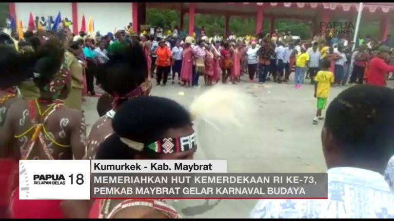 MEMERIAHKAN HUT KEMERDEKAAN RI KE-73, PEMKAB MAYBRAT GELAR KARNAVAL BUDAYA