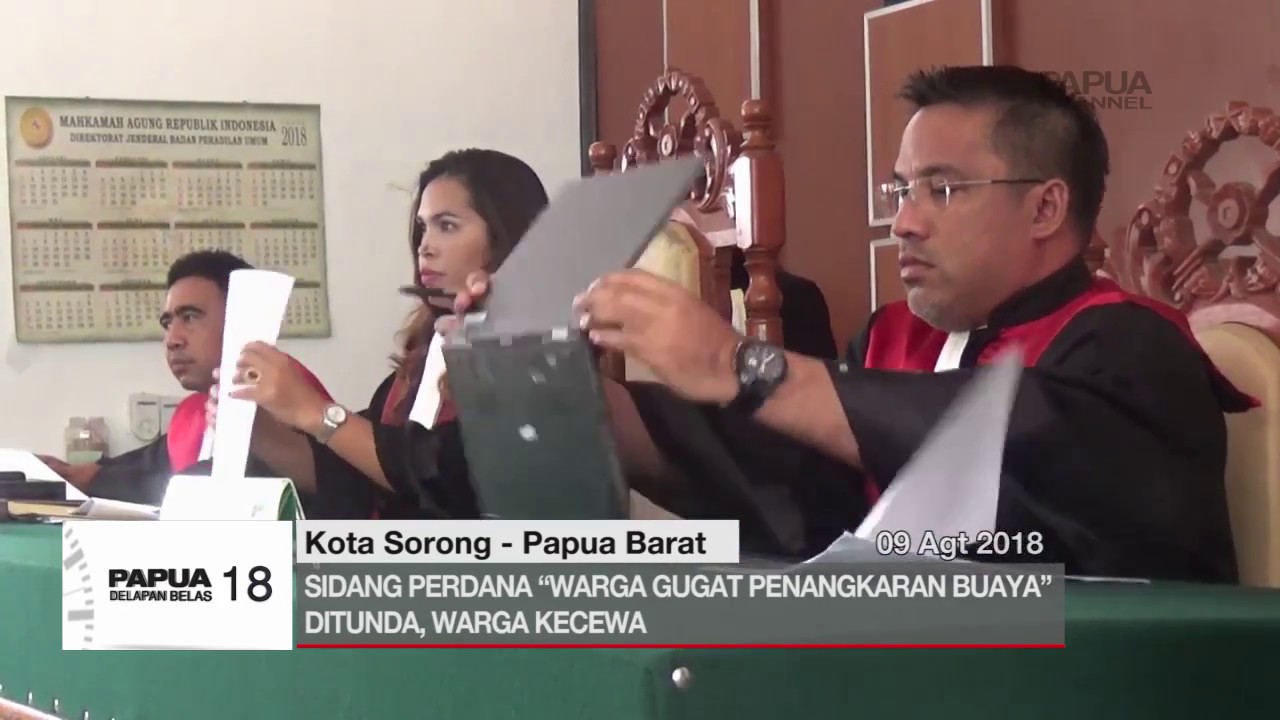 SIDANG PERDANA GUGATAN TERHADAP PENANGKARAN BUAYA DITUNDA, WARGA KECEWA