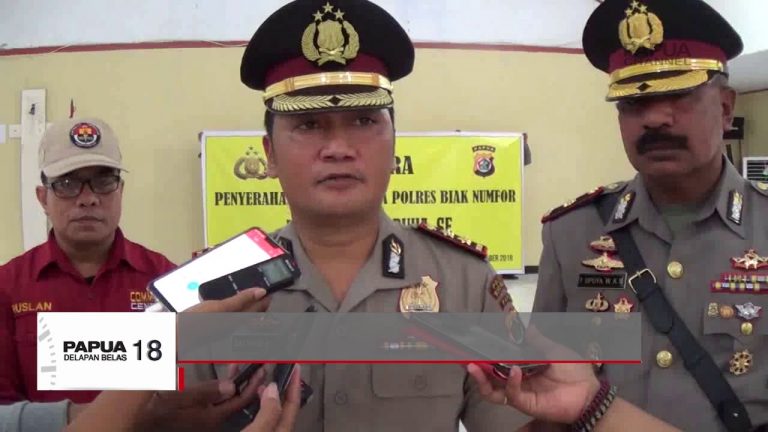 UPACARA SERAH TERIMA JABATAN WAKAPOLRES BIAK NUMFOR