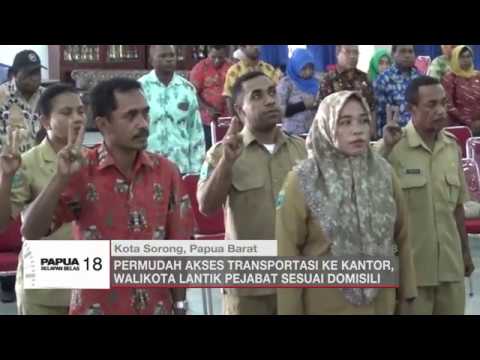 PERMUDAH AKSES TRANSPORTASI KE KANTOR, WALIKOTA SORONG LANTIK PEJABAT SESUAI DOMISILI