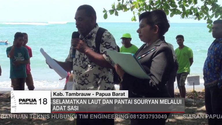 ADAT SASI UNTUK SELAMATKAN LAUT DAN PANTAI SOURYAN, TAMBRAUW