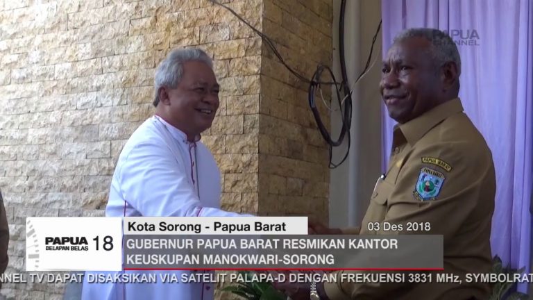 GUBERNUR PAPUA BARAT RESMIKAN KANTOR KEUSKUPAN MANOKWARI-SORONG