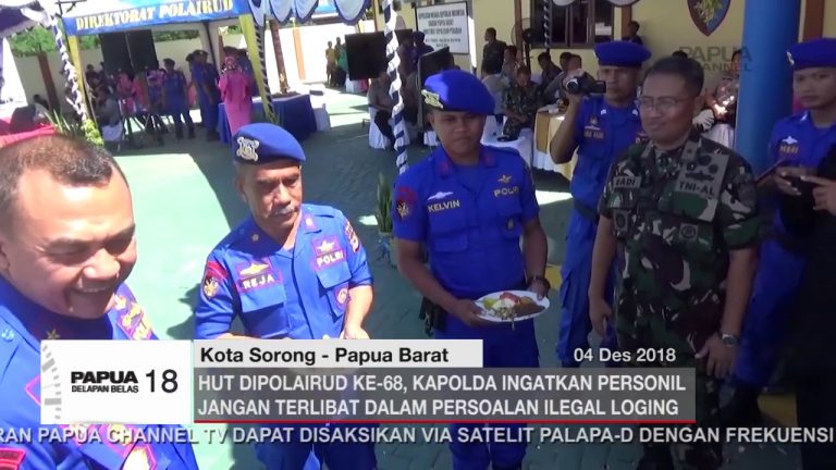 HUT POLAIRUD KE-68, KAPOLDA PAPUA BARAT INGATKAN PERSONIL HINDARI ILEGAL LOGING