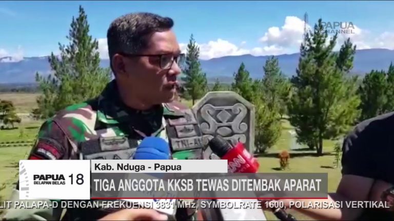 KODAM-XVII CENDRAWASIH NYATAKAN TIGA ANGGOTA KKSB TEWAS DITEMBAK APARAT