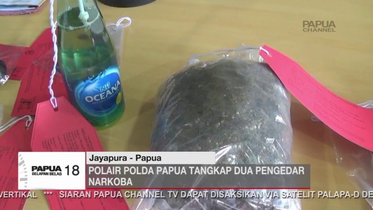 POLAIR POLDA PAPUA TANGKAP DUA PENGEDAR NARKOBA