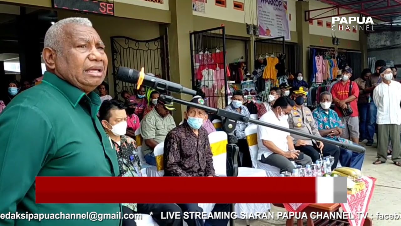 GUBERNUR PAPUA BARAT MINTA MASYARAKAT JAGA KEBERSIHAN PASAR WARMON