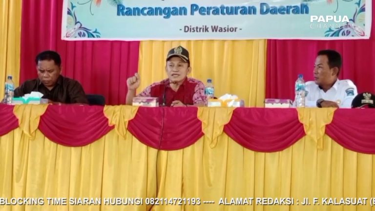 DPRD Wondama Mensosialisasikan Raperda Pendidikan Dan Keberadaan Pasar