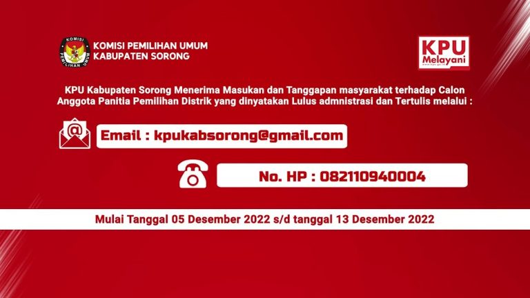 KPU Kabupaten Sorong memasuki tahap Tes Tertulis
